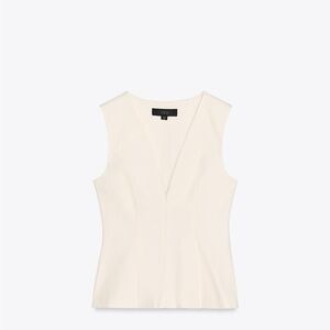 NEW W TAGS Zara Cream V-Neck Tank Top